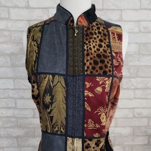 TAPP New York Vintage Funky/Wild Patch Vest - SZ M